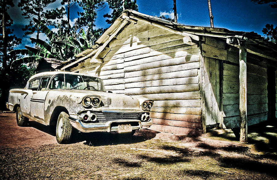 Old Car  Photograph by Maria Heyens