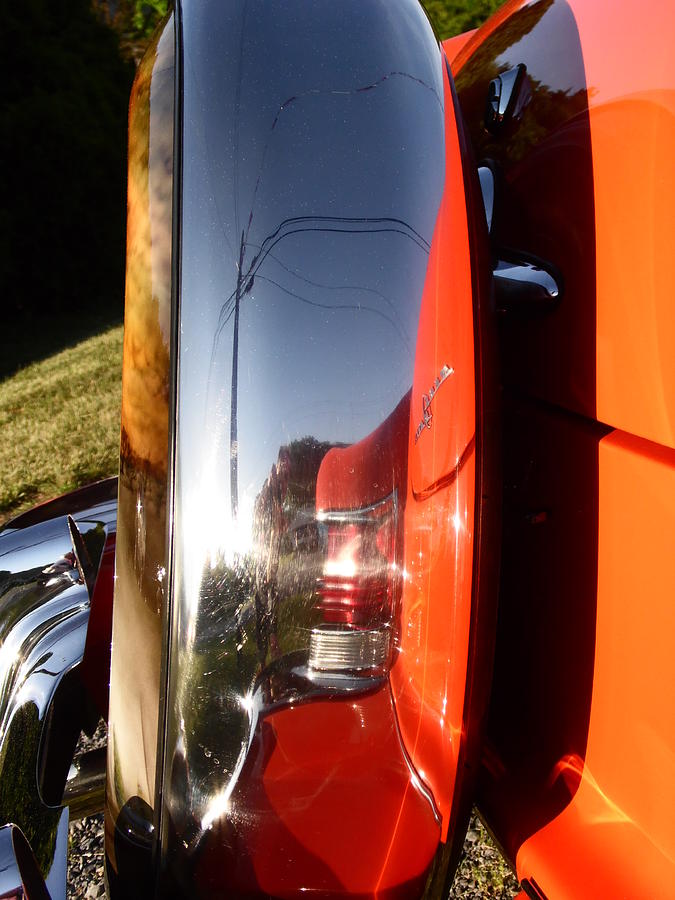 Old car spare tire holder Photograph by Karl Rose - Fine Art America