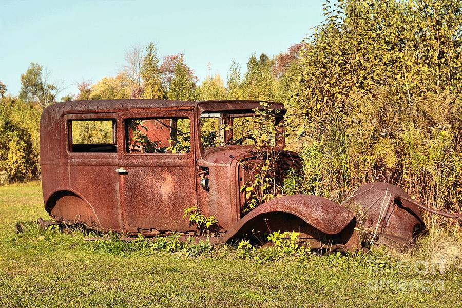 Transportation Photograph - Old Car_0181 by Joseph Marquis