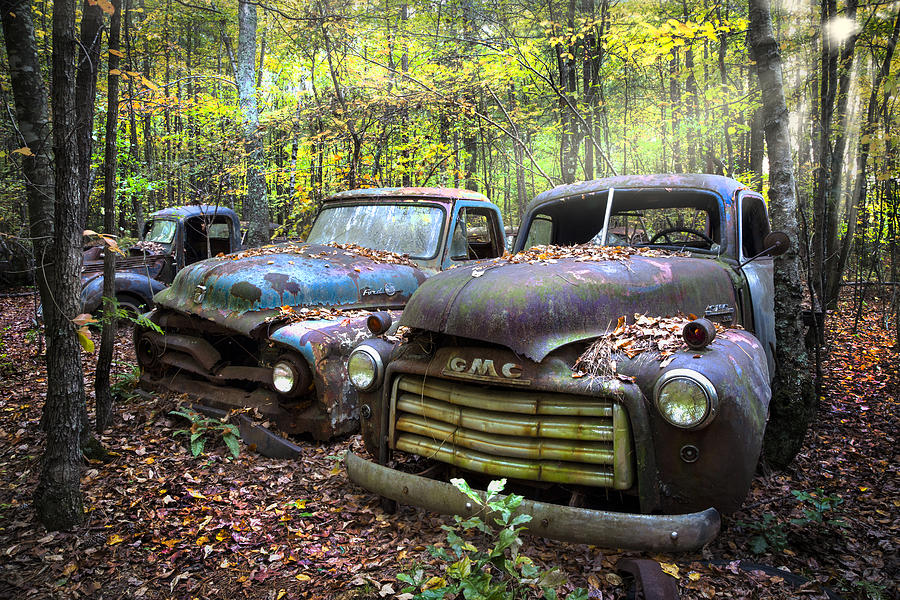 Old Cars Photograph by Debra and Dave Vanderlaan