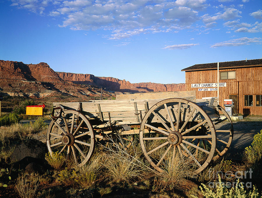 Old Cart At The Capitol Reef National Photograph by Adam Sylvester