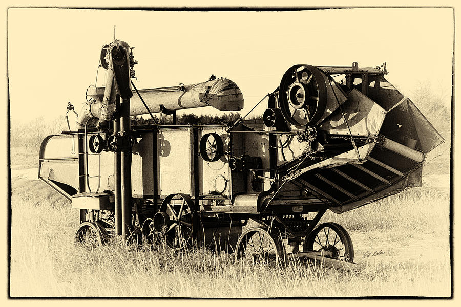 Old Case Thresher Photograph by Bill Kesler