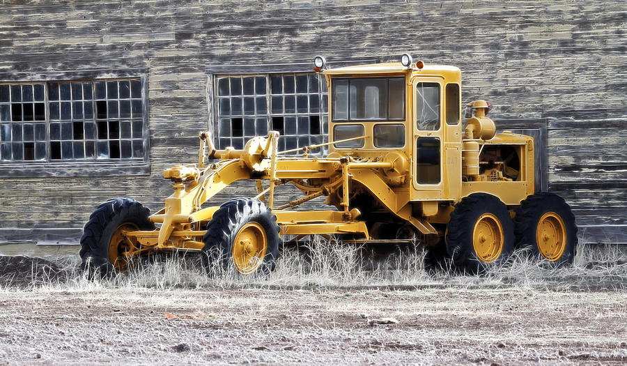 Old Cat Road Grader Photograph by Steve McKinzie