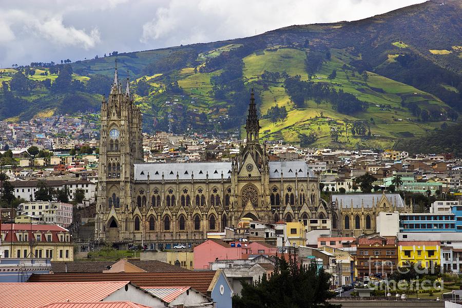 Old Cathedral In Quito Ecuador Photograph by Al Bourassa