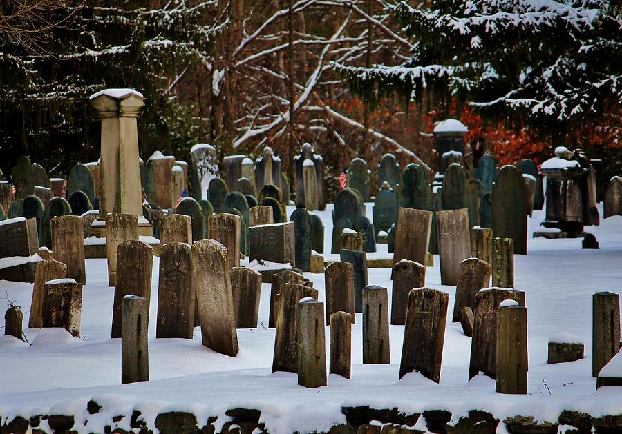 Old Cemetery Lancaster MA Photograph by Michael Saunders