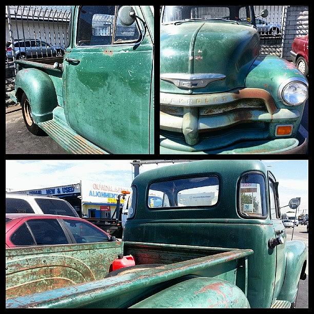 Truck Photograph - Old Chevrolet Step-side With The Back by Kevin Previtali
