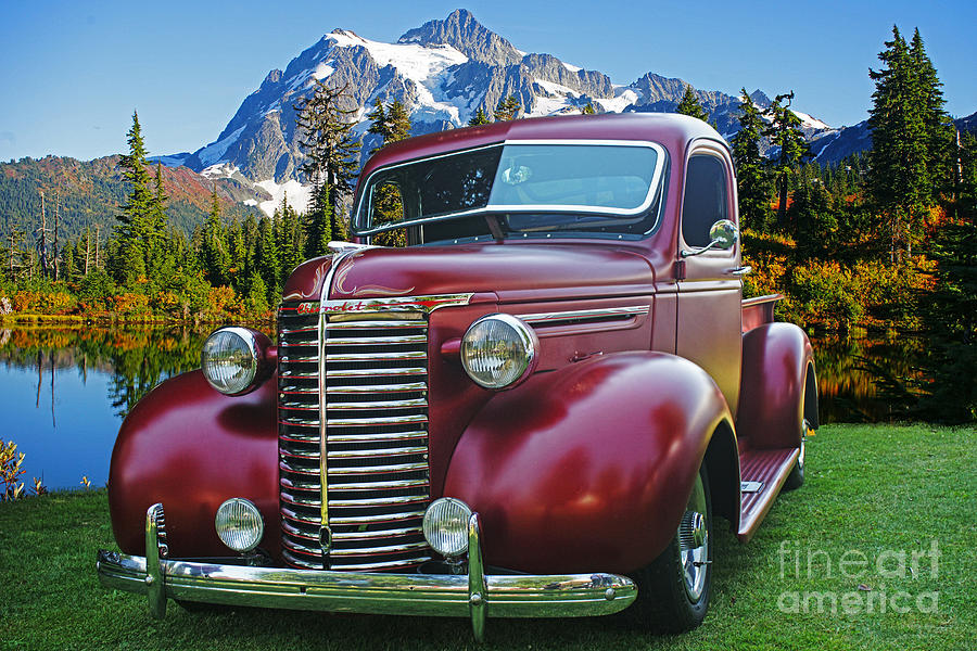 Car Photograph - Old Chevy Pickup CA5073-14 by Randy Harris