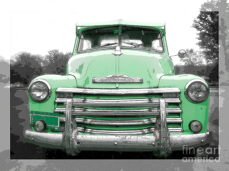 Old Chevy Pickup Truck Photograph by Edward Fielding