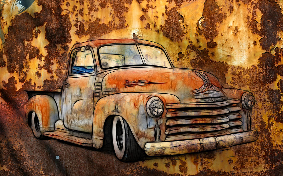 Old Chevy Rust Photograph by Steve McKinzie
