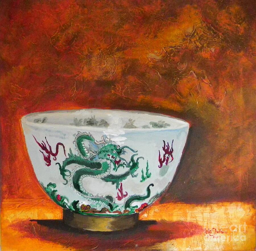 Chinese Porcelain  1 Painting by Jolanta Shiloni