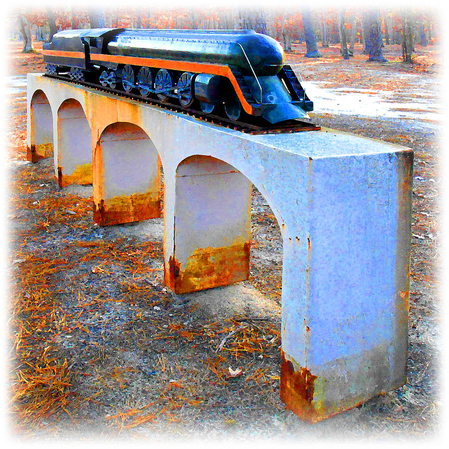 Old Choo-Choo Train Model Digital Art by K Scott Teeters