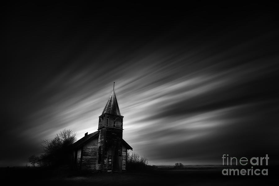 Black And White Photograph - Old Church by Dan Jurak