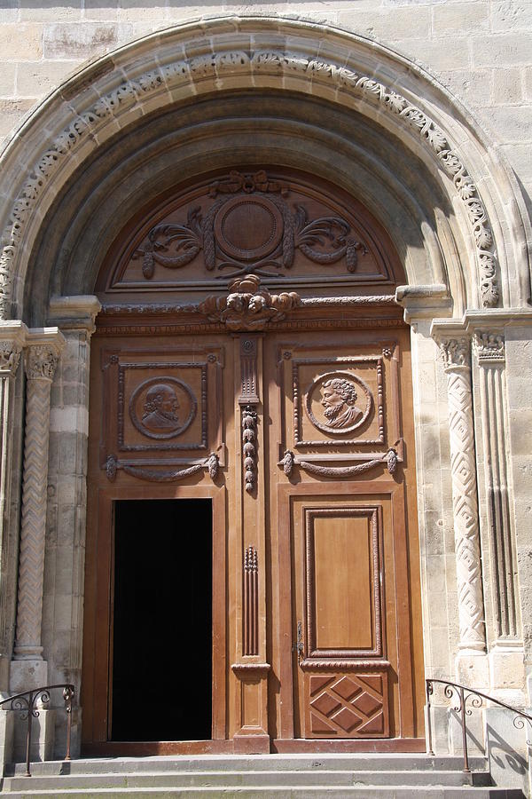 City Photograph - Old Church Door Cathedral Autun by Christiane Schulze Art And Photography