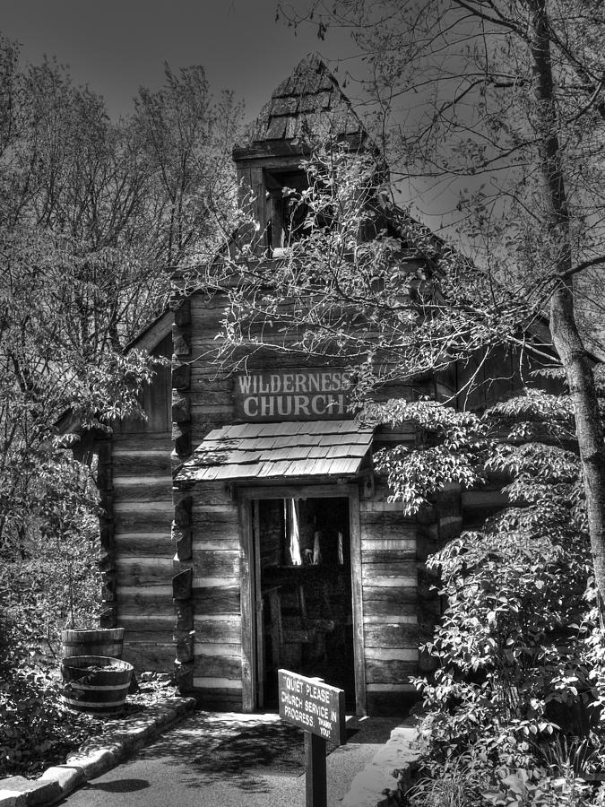 Architecture Photograph - Old Church in the Woods v2 by John Straton