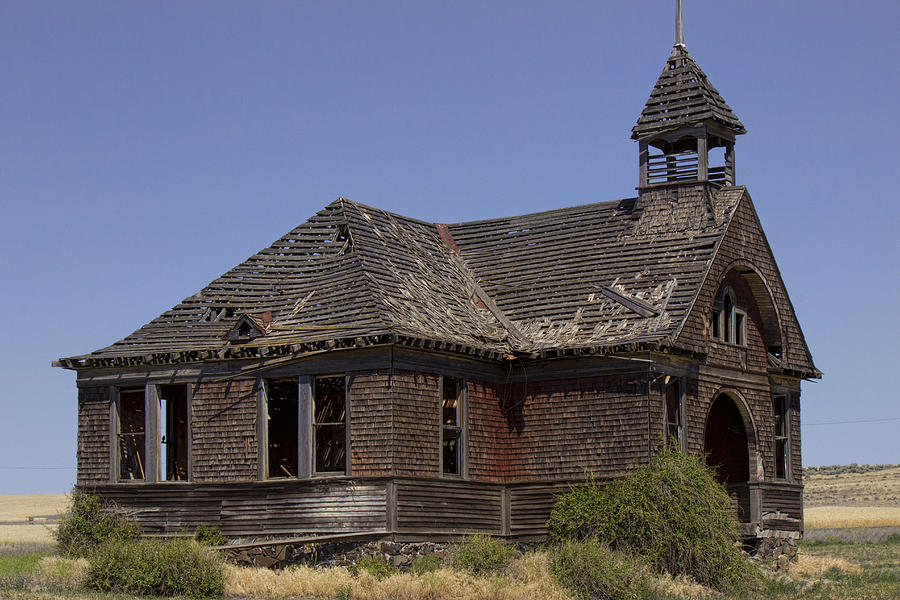 Old schoolhouse in Washington State Photograph by Cathy Anderson