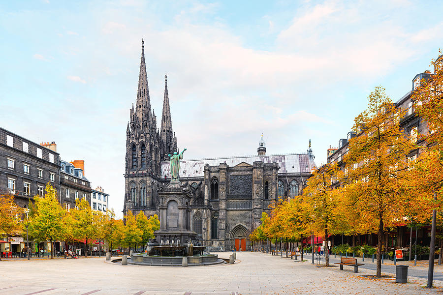 Old city centre of the Clermont Ferrand Photograph by Syolacan