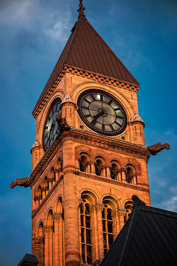 Old City Hall Tower - Diamond View Photograph by Levin Rodriguez