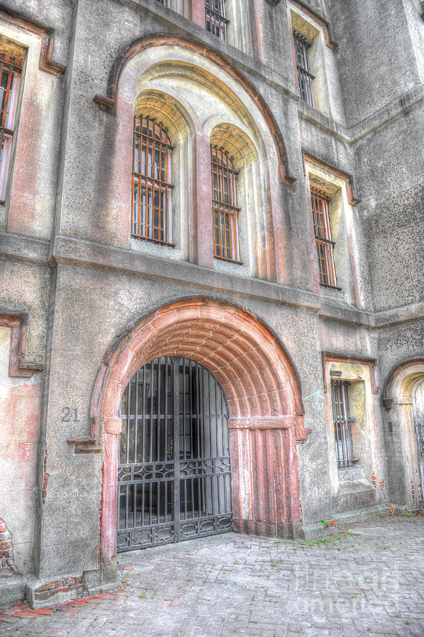 The Photograph - Main Entrance Old City Jail Door by Dale Powell