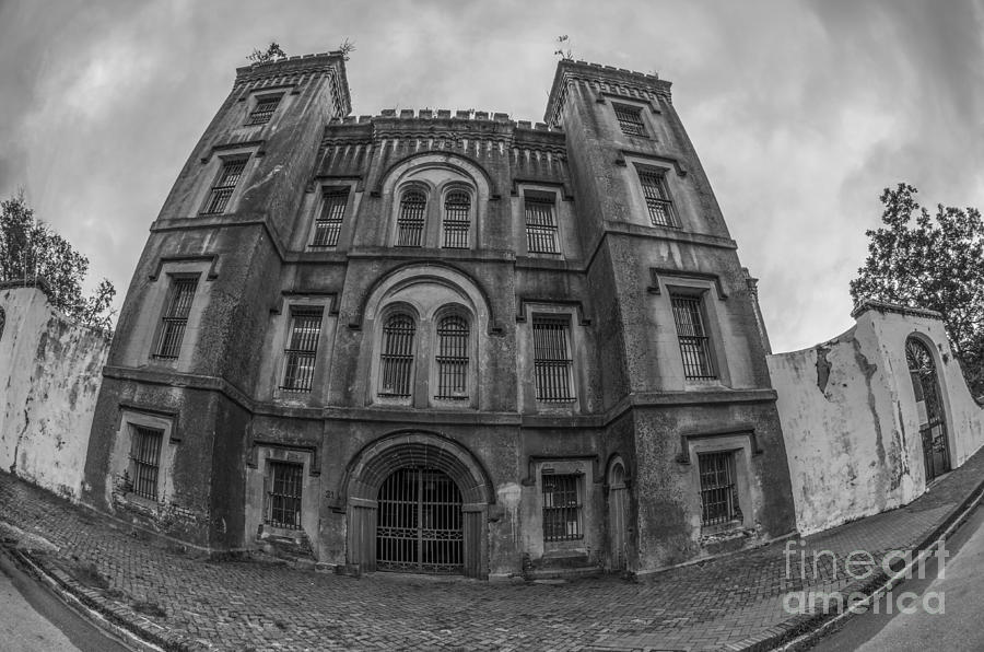 Old City Jail In Fish Eye Photograph