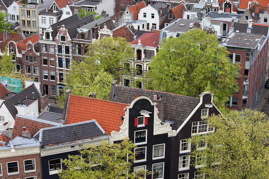 Old City of Amsterdam from Above Photograph by Artur Bogacki