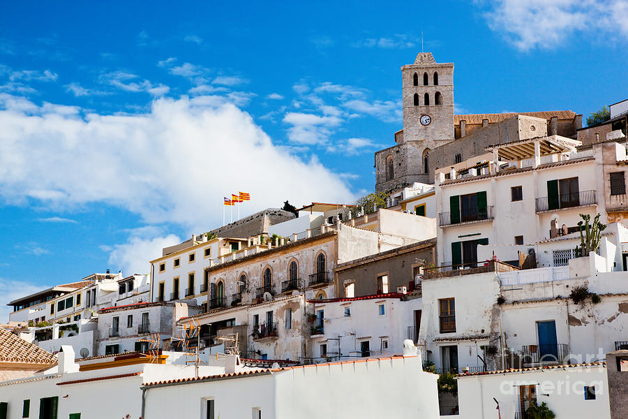 Castle Photograph - Old city of Ibiza Spain by Michal Bednarek