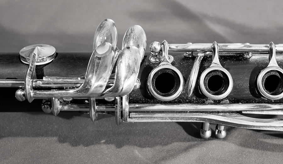 Old Clarinet Black and White Photograph by Photographic Arts And Design Studio