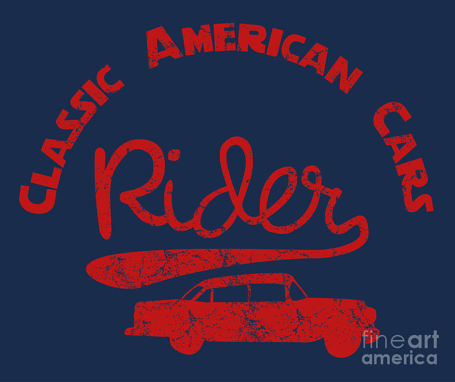 College Digital Art - Old Classic American Car Havana Cuba by A1vector College Digital Art - Old Classic American Car Havana Cuba by A1vector