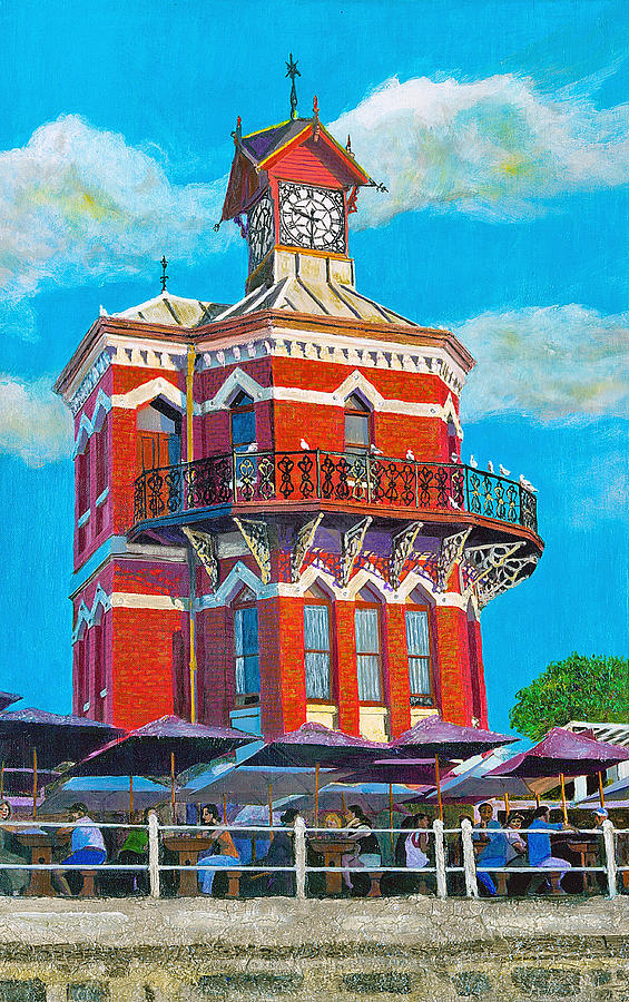 Old Clock Tower Painting by Michael Durst Fine Art America