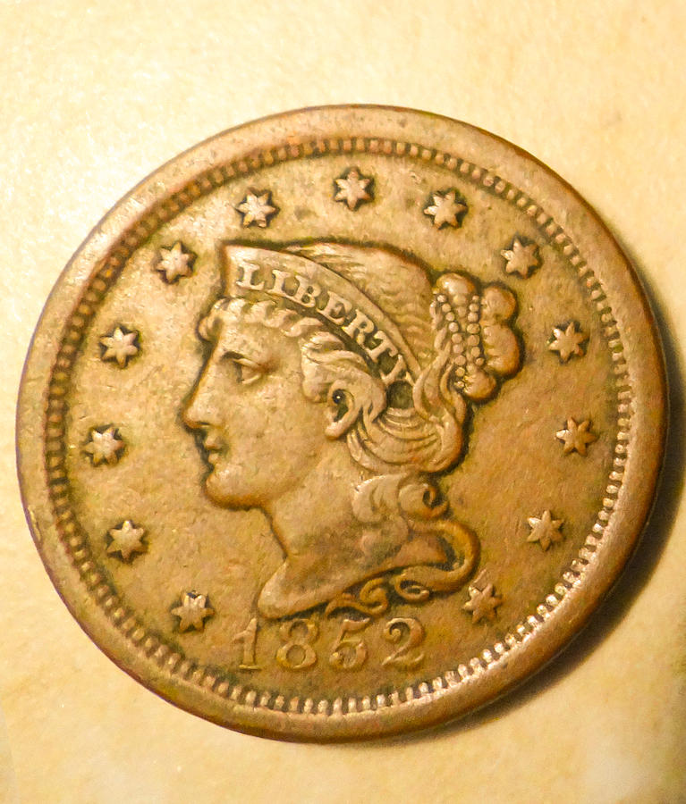 Old Coin Photograph by Dennis Dugan