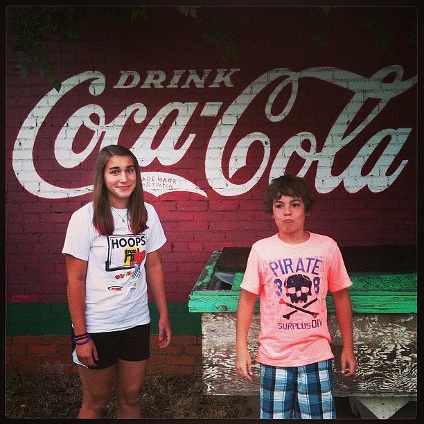 Summer Photograph - Old Coke Mural, Munday Tx. #coke by Matt Cook