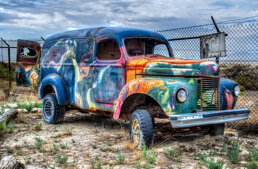 Old Colored Truck Photograph by Michael Ash