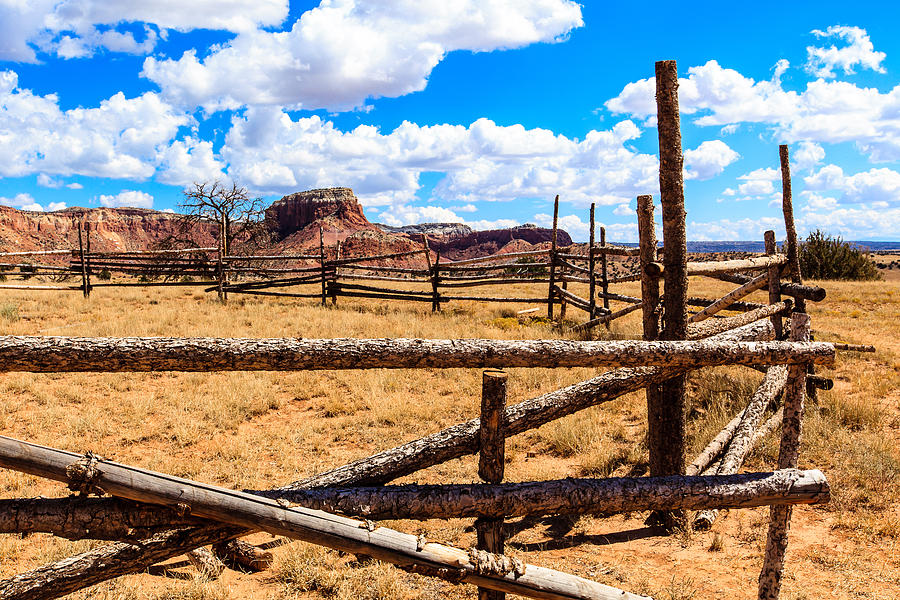 Old Corral Ghost Ranch Photograph by Ben Graham