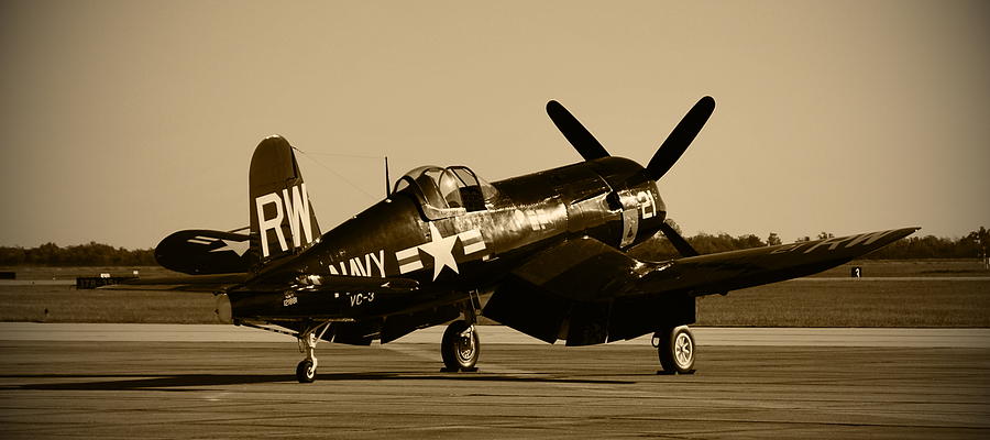 Old Corsair Photograph by Richard Booth - Fine Art America