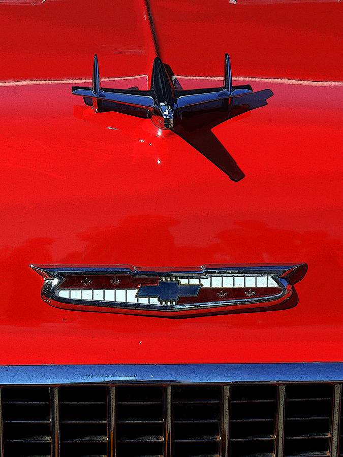 Old Corvette - Graphic Photograph by Tom DiFrancesca