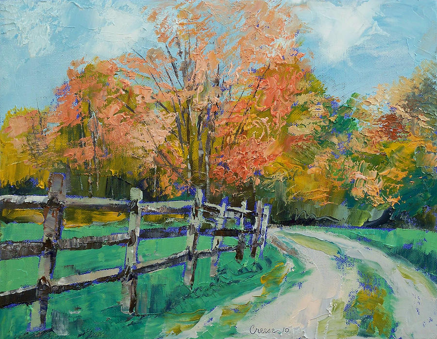Old Country Road Painting by Michael Creese