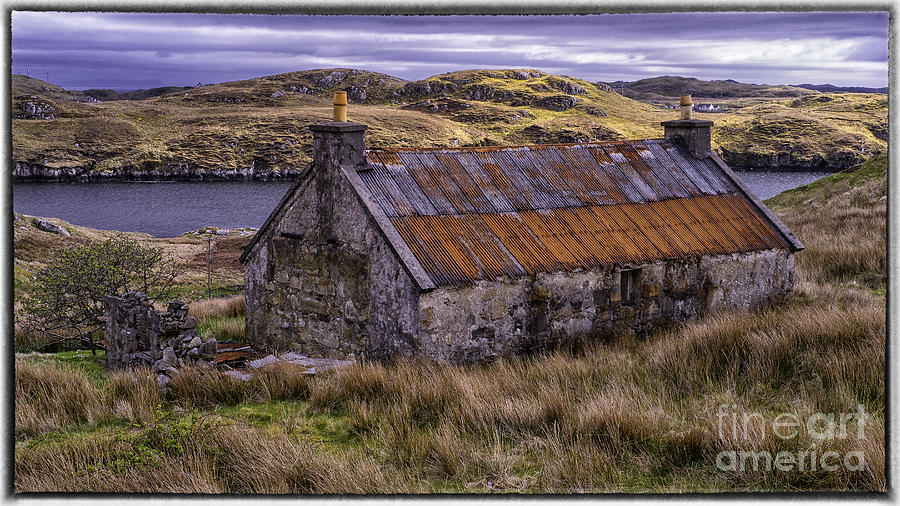 Old Croft near Scalpay Isle of Lewis by George Hodlin Old Croft near Scalpay Isle of Lewis by George Hodlin