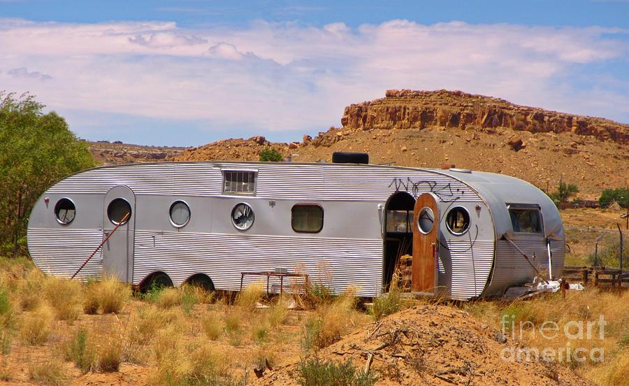 Airstream Photograph - Old Deserted Trailer by John Malone