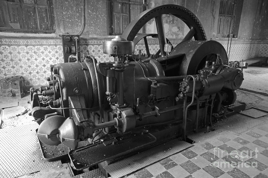 Old Diesel Motor Mexico Photograph by John  Mitchell