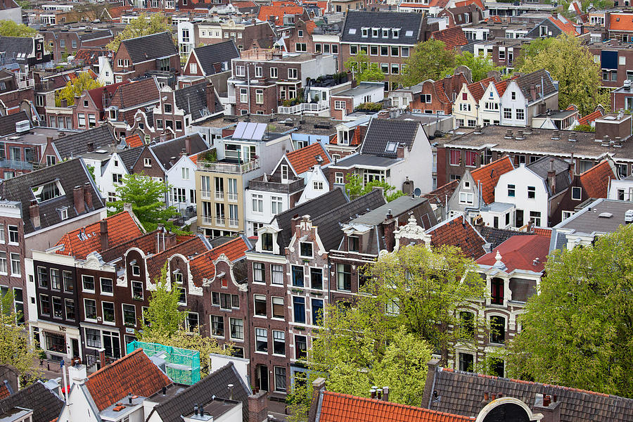 Old District of Amsterdam from Above Photograph by Artur Bogacki