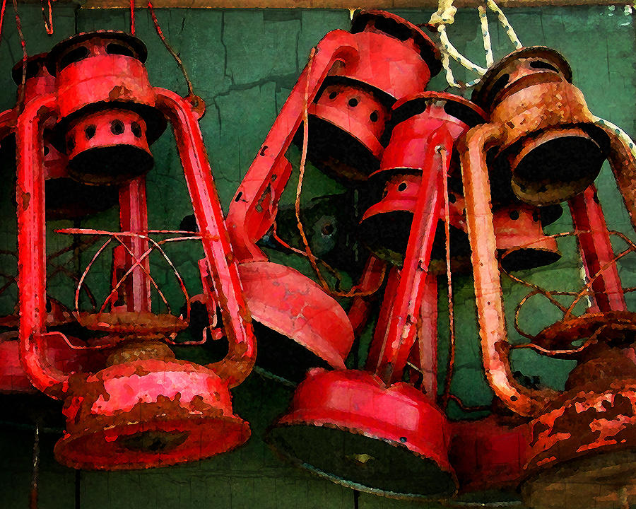 Old Dock Lanterns Photograph by Timothy Bulone