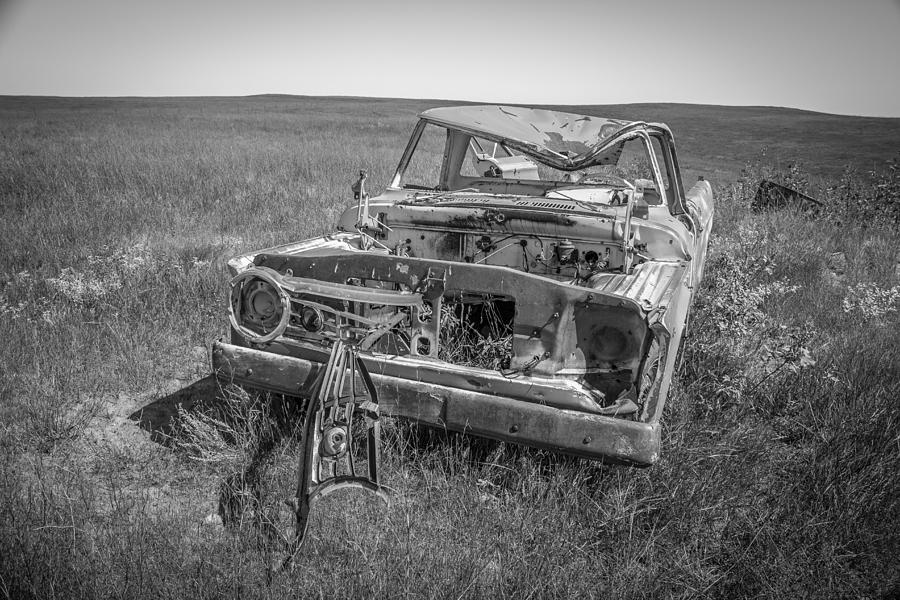 Vintage Photograph - Old Dodge Truck by Chad Rowe