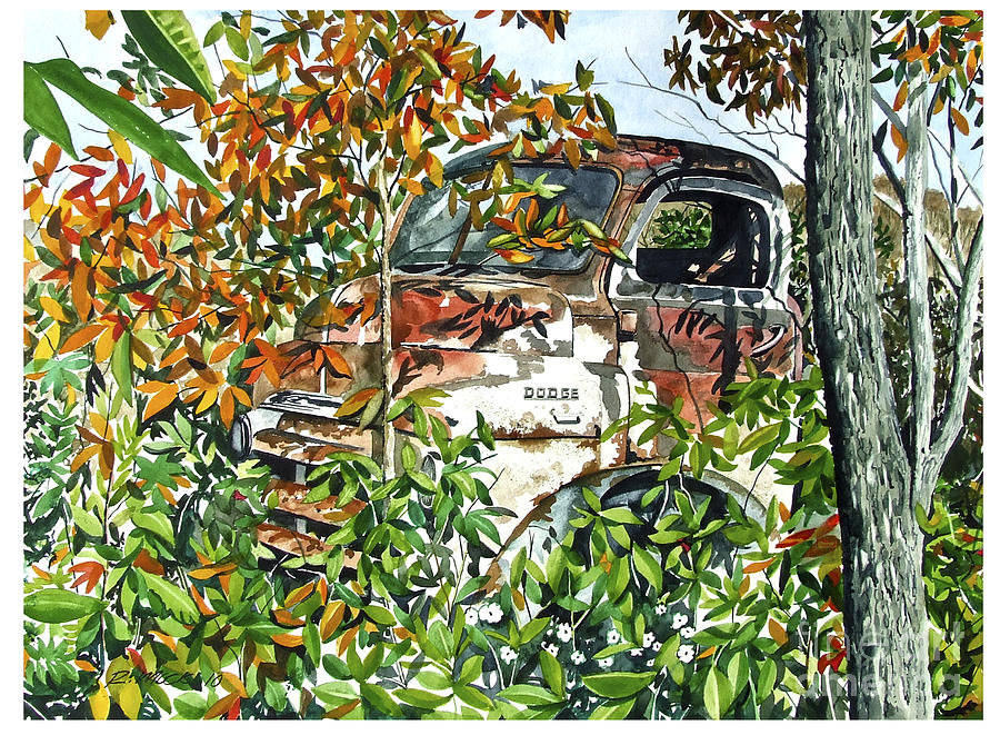 Old Dodge Truck Painting by Rick Mock