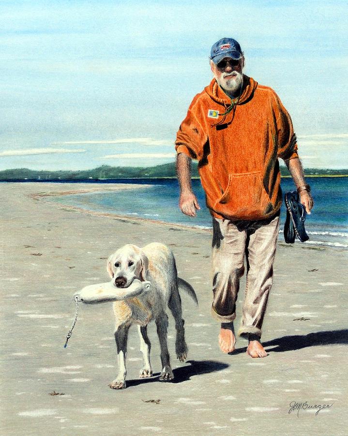 Old Dogs Painting by Joseph Burger