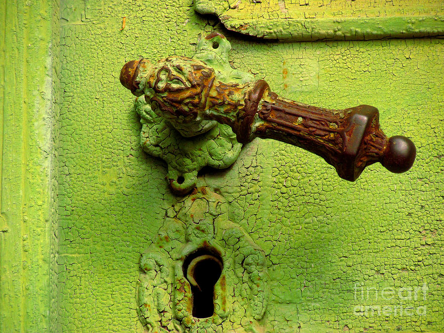 Old door handle Photograph by Alexa Szlavics