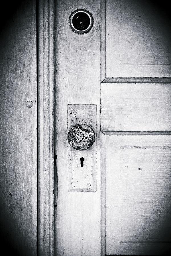 Still Life Photograph - Old Door Handle by Virginia Folkman