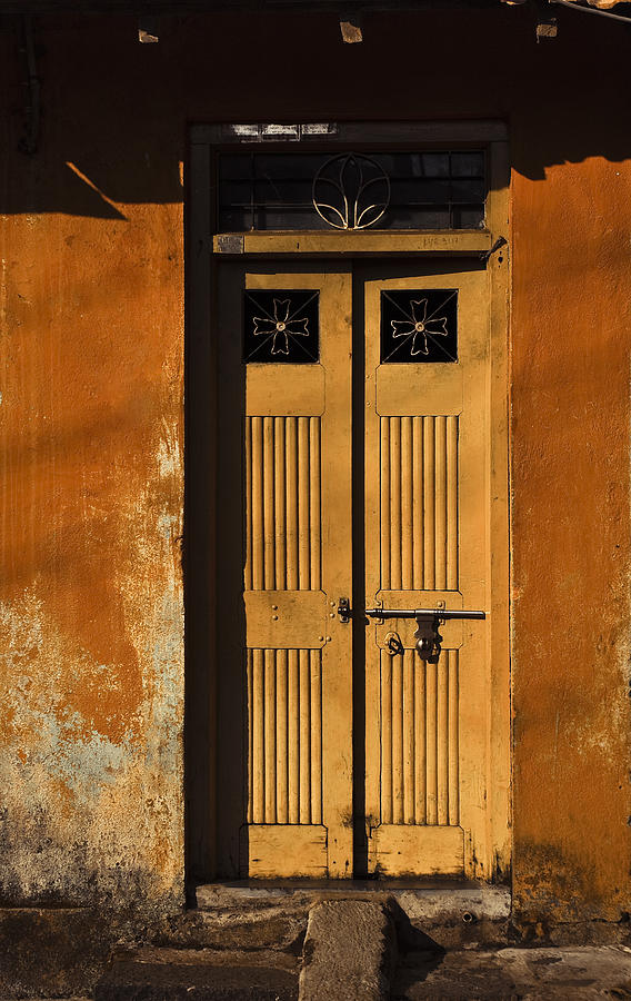 Old door Photograph by Maria Heyens