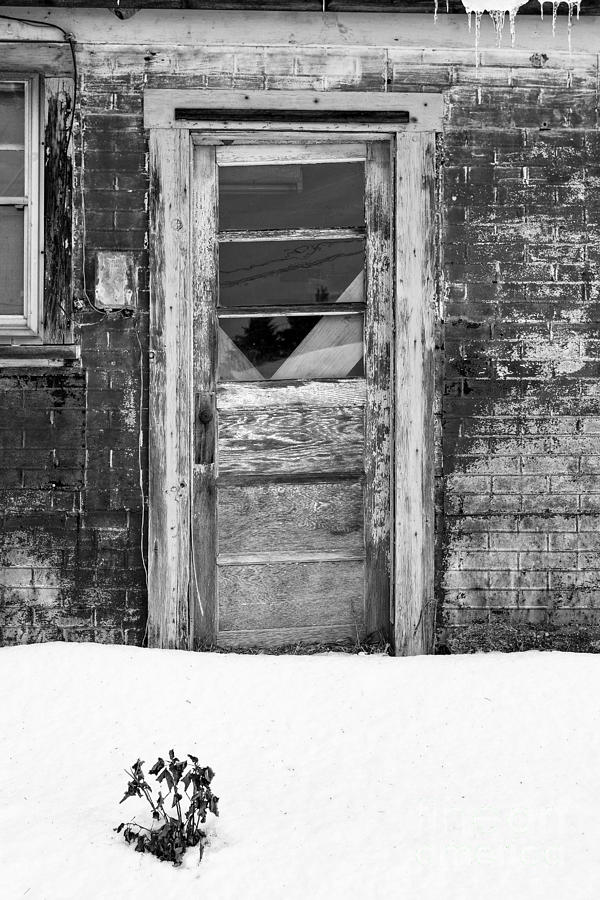 Brick Photograph - Old Door Winchester NH by Edward Fielding