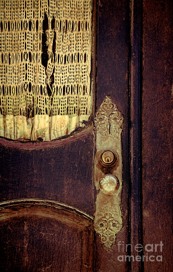 Eye Through Hole in a Door Photograph by Jill Battaglia - Fine Art