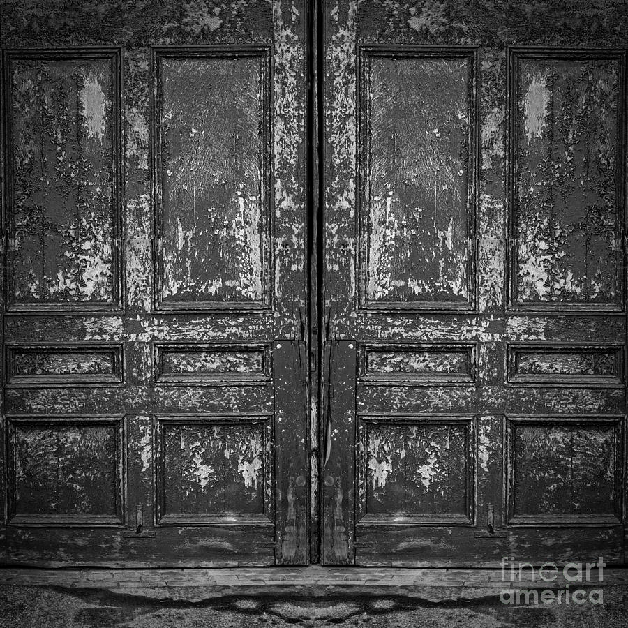 Vintage Photograph - Old Doors by Edward Fielding