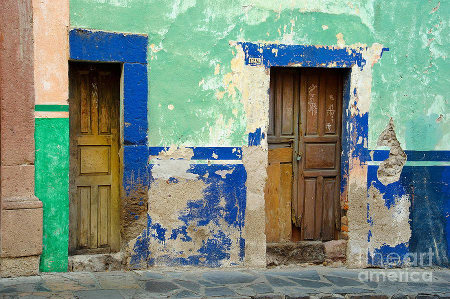 Old Doors, Mexico Photograph by John Shaw